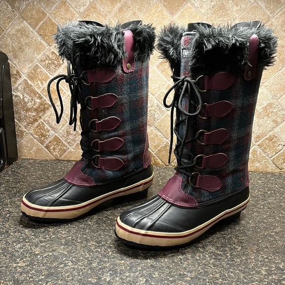 Western Chief Shoes - Western Chief Purple Flannel Duck Boot- Thinsulate